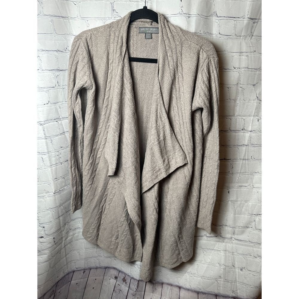 Barefoot Dreams Cozy Chic Beige Cardigan Sweater Loungewear Size 44